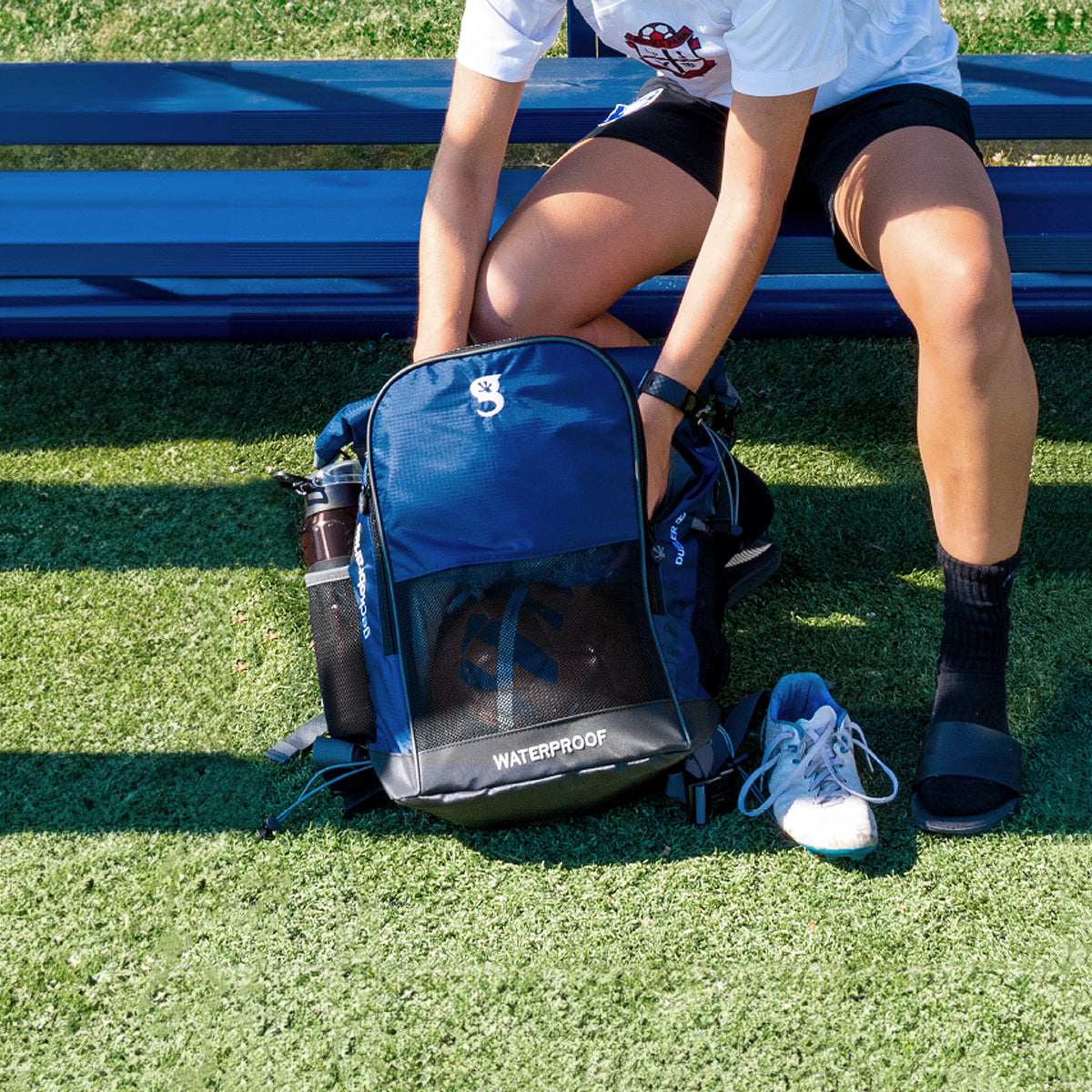 MOCHILA DUELER AZUL IMPERMEABLE 32L BACKPACK