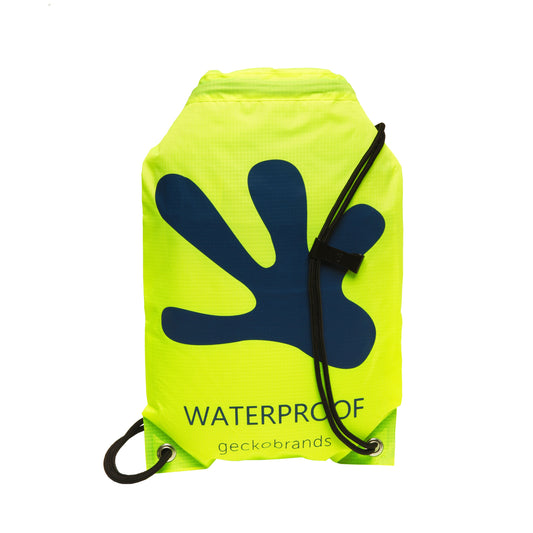 MOCHILA CON CORDONES AMARILLO NEON IMPERMEABLE / WATERPROOF 10L DRAWSTRING